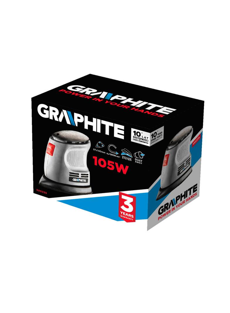 Szlifierka oscylacyjna delta 105W, stopa 140 x 140 x 97 mm