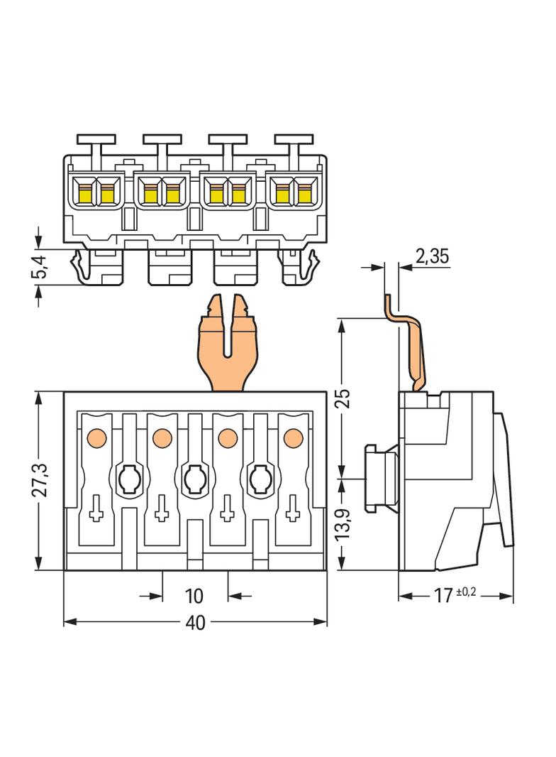 złączka zasilająca