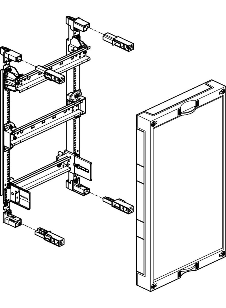 univers N Blok dla zacisków szeregowych poziomych UD31A1N HAGER