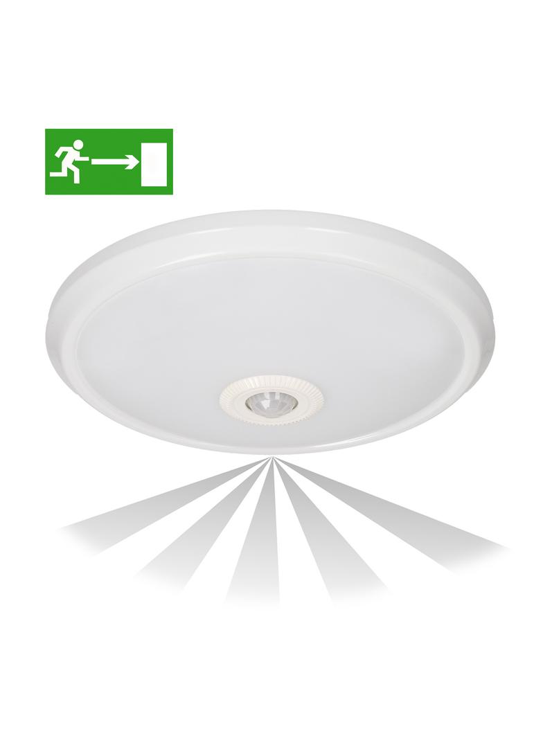 Plafon ZONDA LED EMERGENCY z czujnikiem ruchu 24 SMD5730 12/1,2W 800/80lm 4000K IP20 poliwęgla OR-PL
