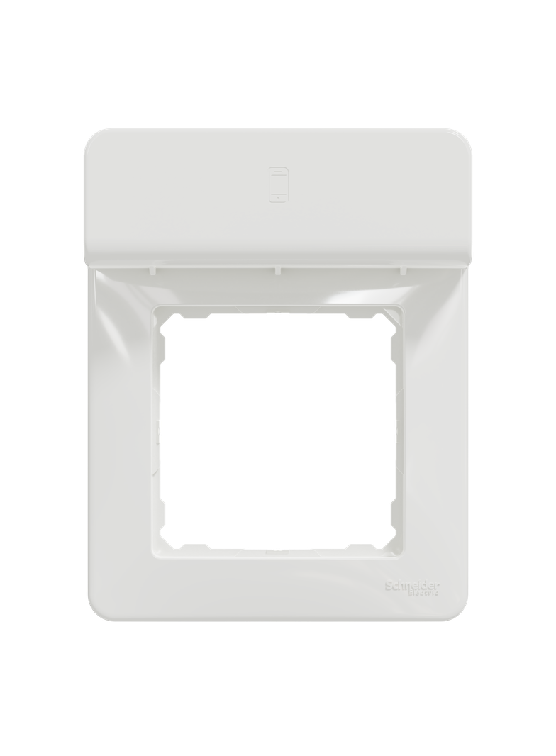 Sedna Design, Ramka 1-krotna z półką na telefon, biała