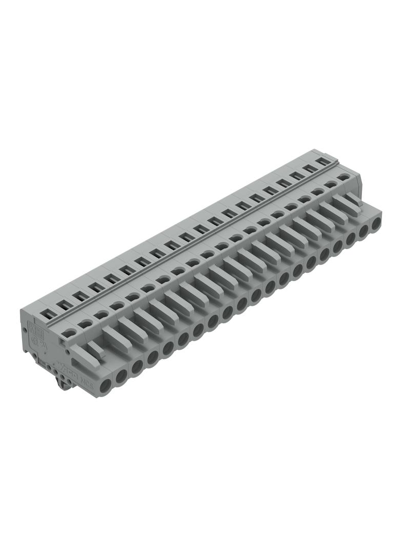 MCS-MIDI Classic gniazdo 20-bieg. szare raster 5 mm /10szt./ WAGO