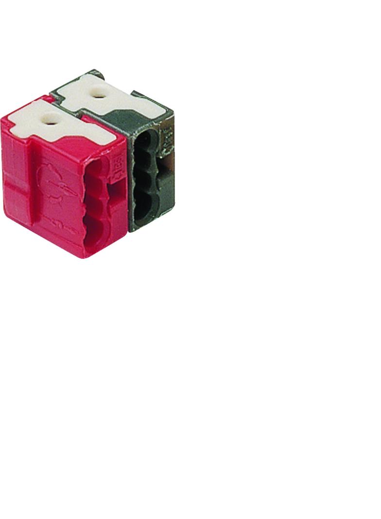 KNX e/s Zacisk systemowy dwubiegunowy czerwony/czarny TG008 HAGER