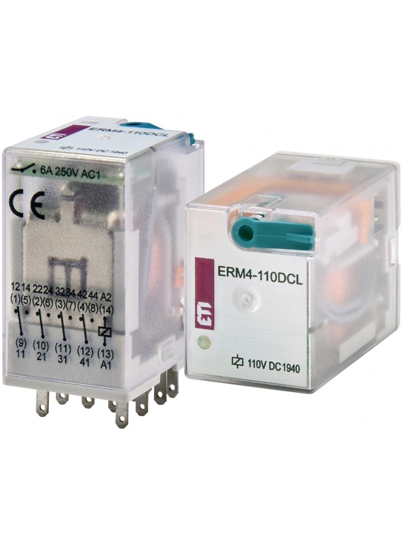Przekaźnik 4 stykowy 110V DC ERM4-110DCL 002473022 ETI