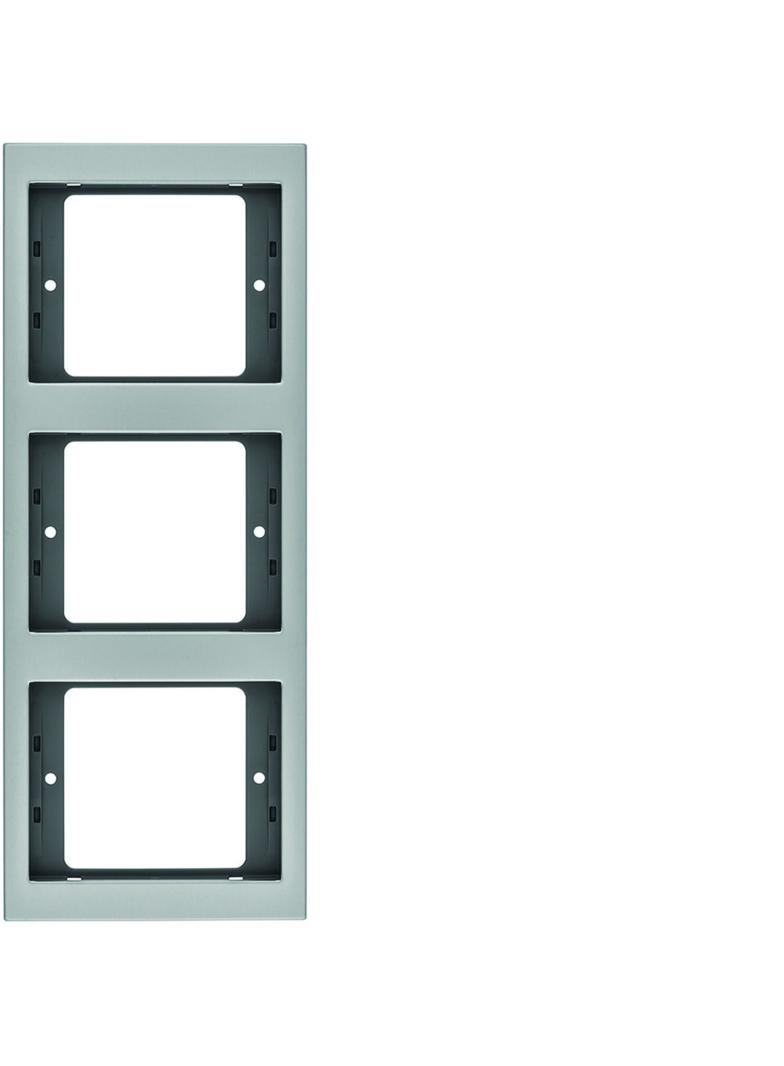 BERKER K.5 Ramka potrójna pionowa aluminium 13337003 HAGER