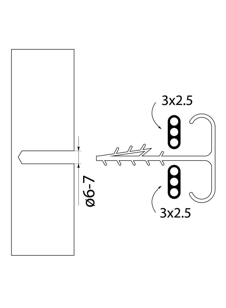 Uchwyt USMP-3 Bis (100szt) 16.5 46158 OPATÓWEK