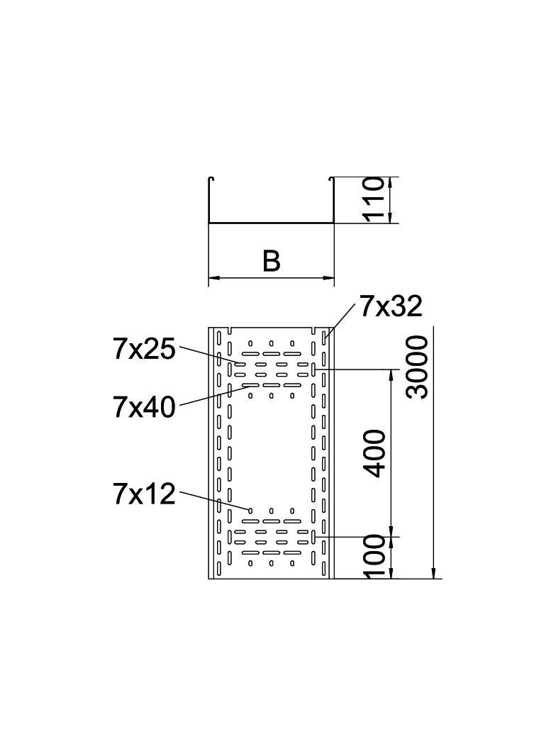 BKRS 1110 FS, Koryto kablowe