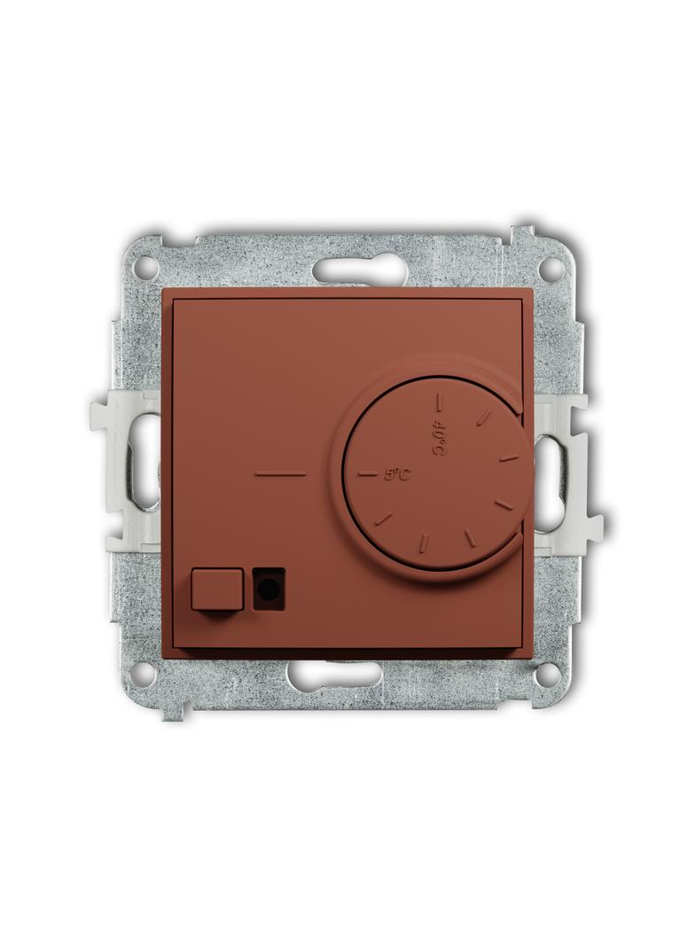 ICON Mechanizm elektronicznego regulatora temperatury z czujnikiem powietrznym terakota