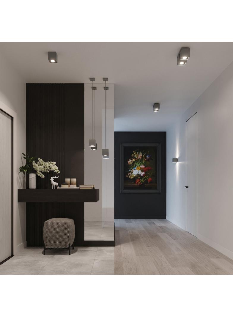 Sollux Lampa wisząca QUAD 1 szary SL.0061