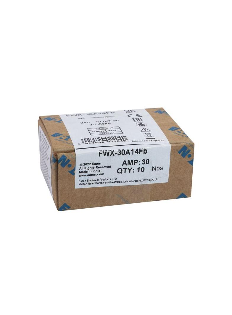30A 250V AC 14X51mm S/COND FERRULE FUSE Wkładka szybka 30A AC 250V DC 250V 14x51 mm aR UL FWX-30A14F