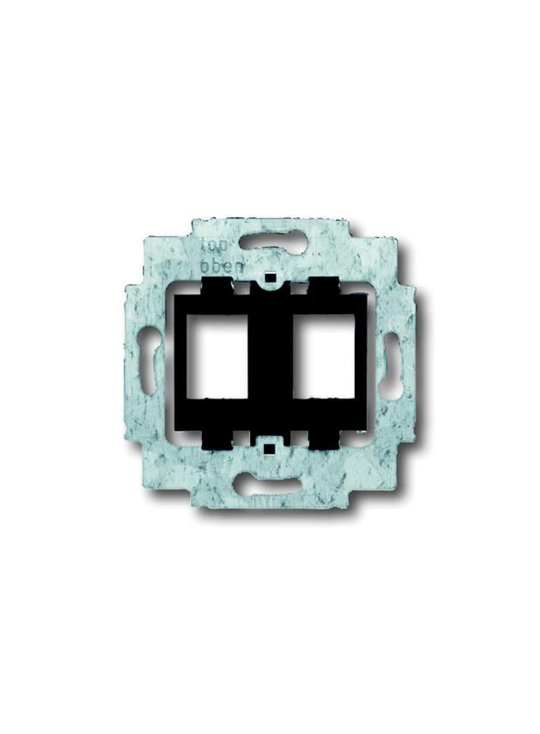 Pierścień nośny z cokołem  Do 2 złączy Modular Jack  czarny