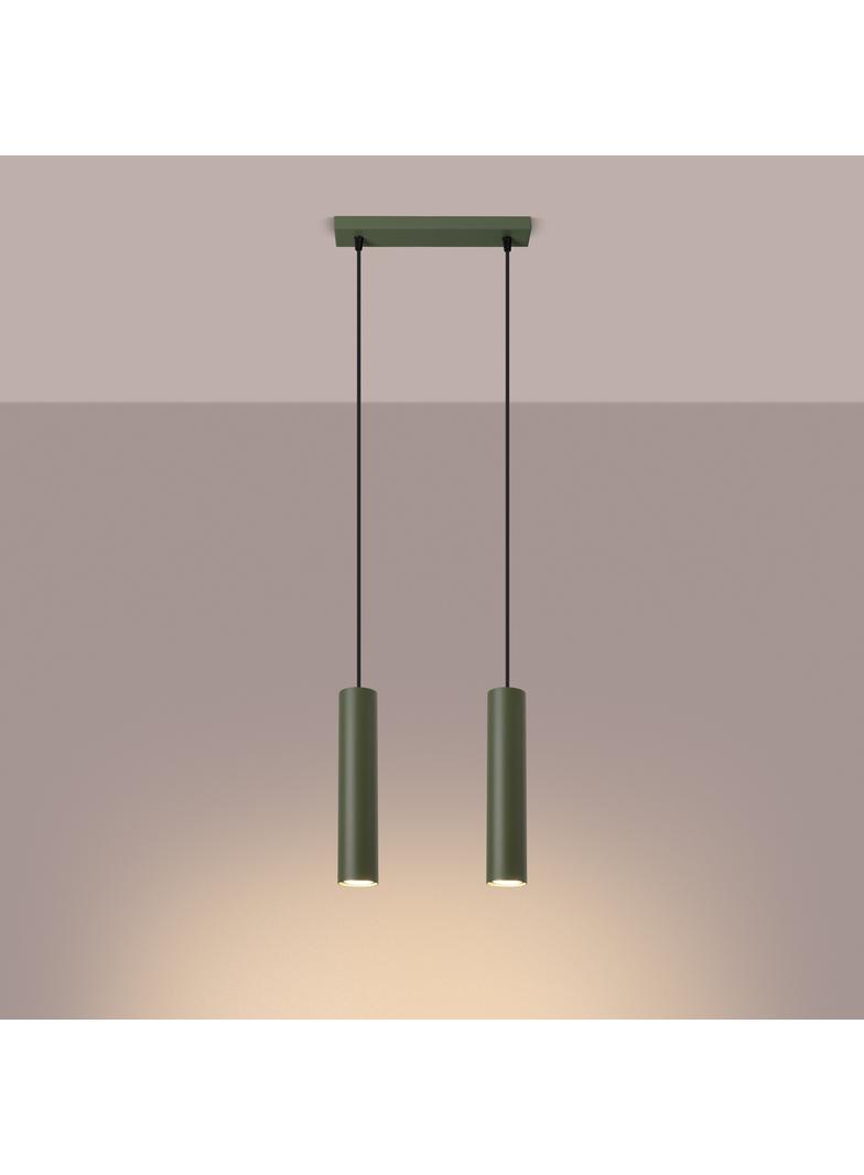 Sollux Lampa wisząca LAGOS 2 zielona oliwka SL.1485