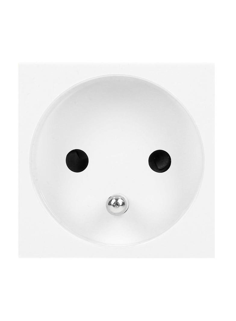 NOEN FR gniazdo modułowe 45x45mm 1x2P+Z typ E french 16A 250V białe OR-GM-9010/W/FR ORNO