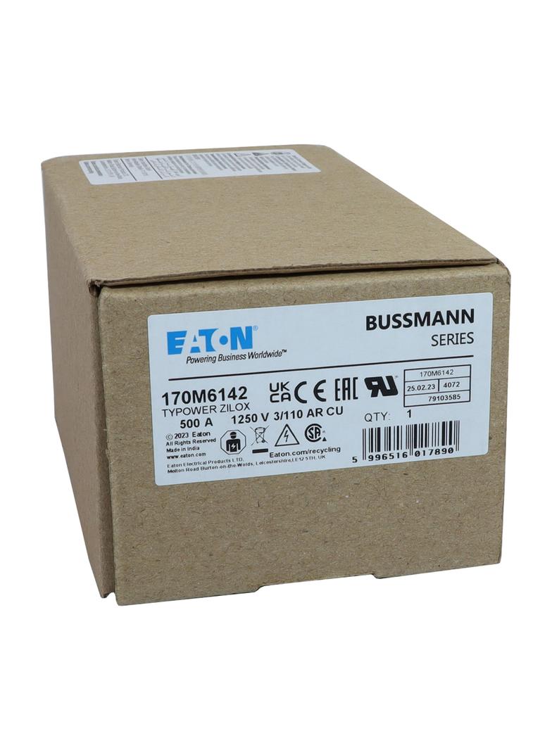 500A 1250V 3/110 aR INDICATOR FUSE Wkładka szybka 500A AC 1250V rozmiar 3 76x90x139 mm aR D 170M6142