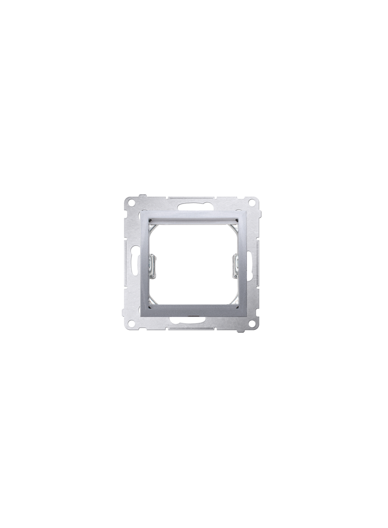 Simon 54 Adapter (przejściówka) na osprzęt standardu 45 × 45 mm srebrny mat *Do gniazd teleinformatycznych Simon Connect DA45.01/43 KONTAKT