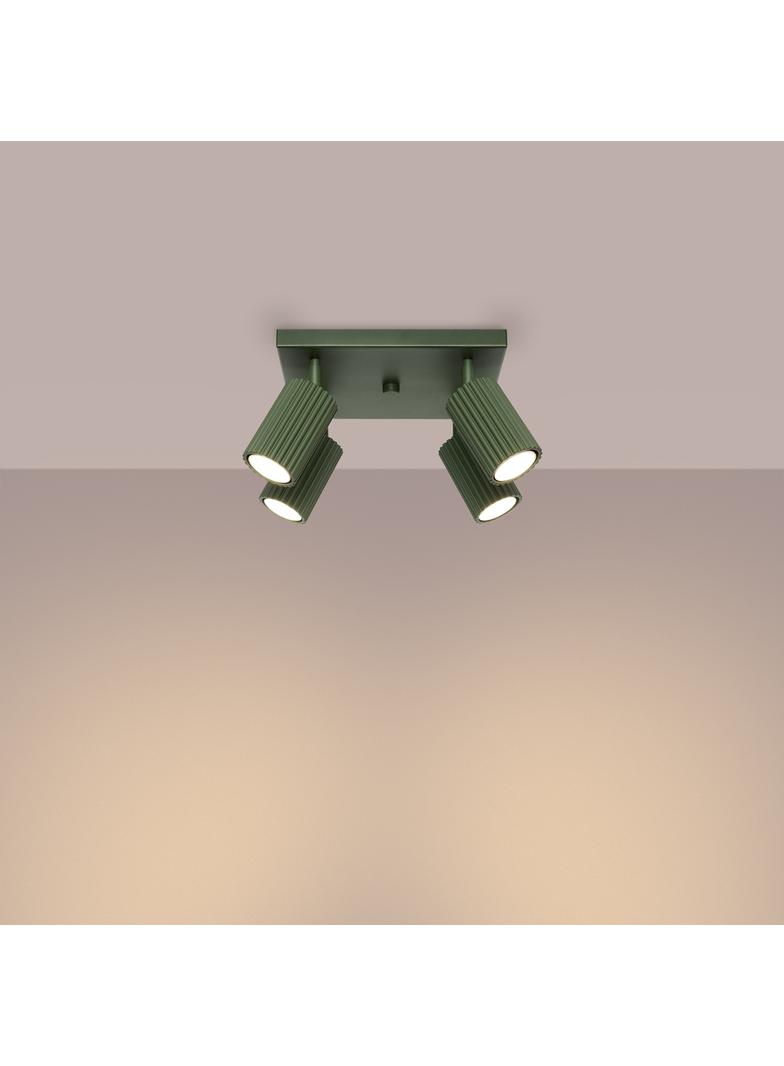 Sollux Plafon KARBON 4 zielony oliwkowy SL.1621