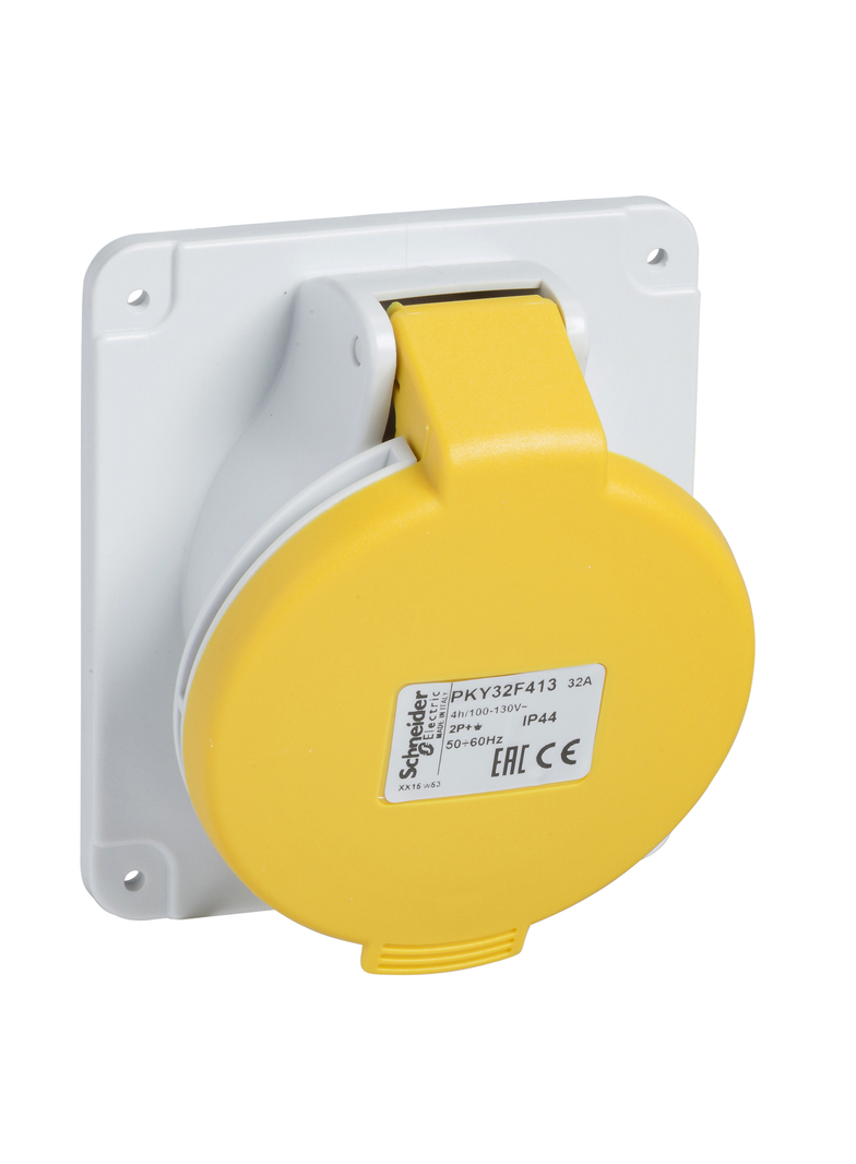 Gniazdo Pratika 32A 2P-E 100-130V IP44 50-60Hz