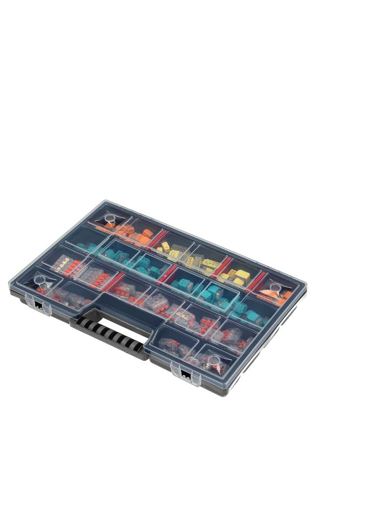 Zestaw złączek instalacyjnych HOUSE PREMIUM 151 sztuk. Wciskane: 25x 2-przew. 25x 3-przew. 20x 4-pr