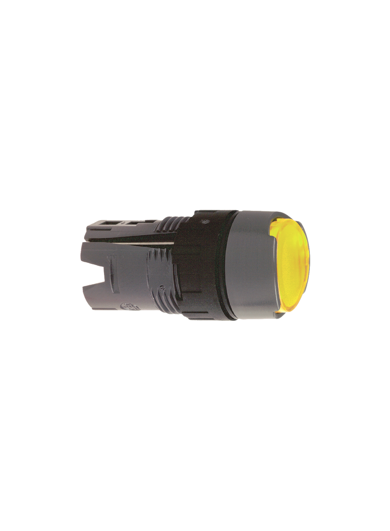 Harmony XB6 Przycisk płaski żółty z samopowrotem LED plastikowy okrągły ZB6AW5 Schneider