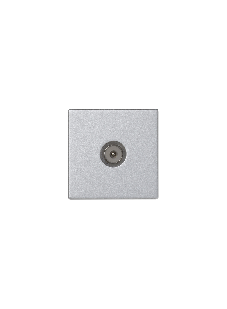 SIMON CONNECT TSC-K120A-8 Płytka K45 gn. TV męskie 45x45mm + wkład; aluminium