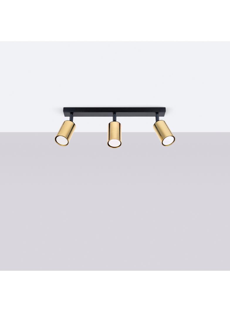 Plafon WINX 3 czarny/złoty