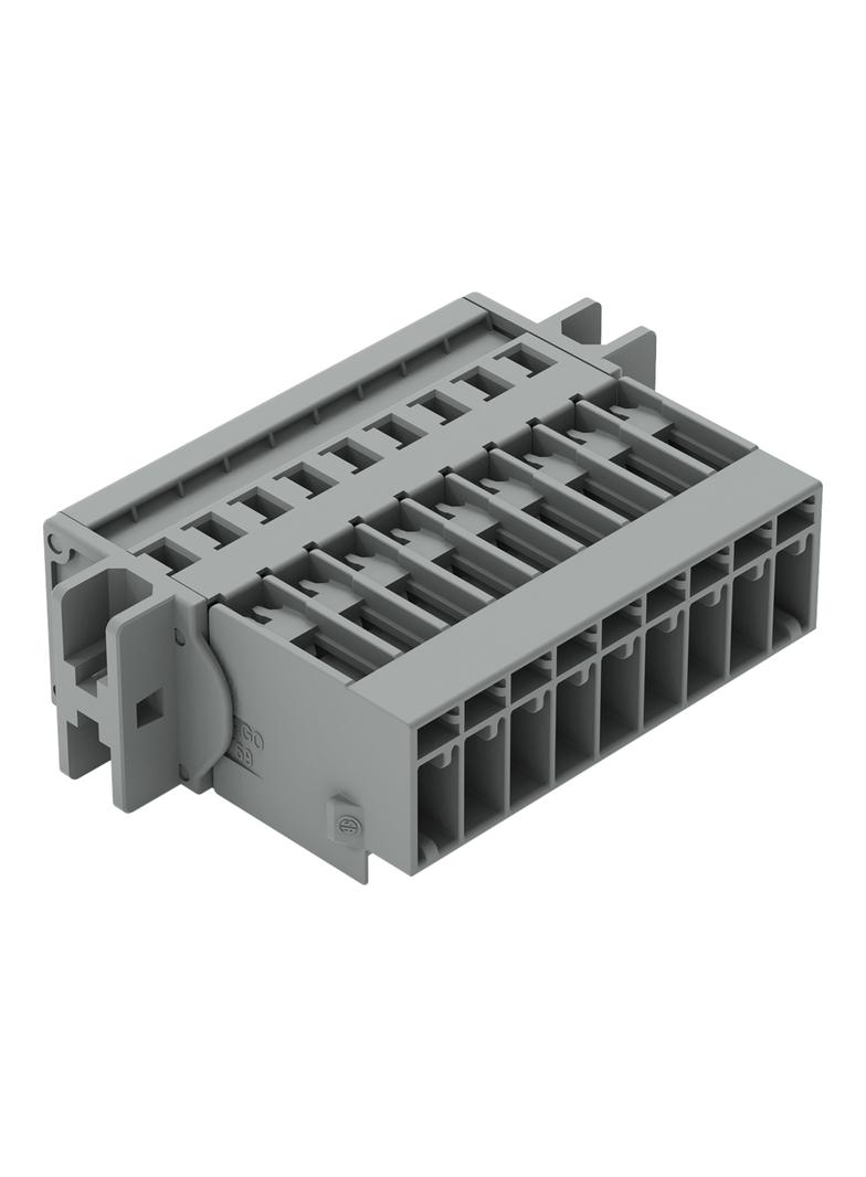X-COM wtyk 9-biegunowy szary raster 5 mm /25szt./ WAGO