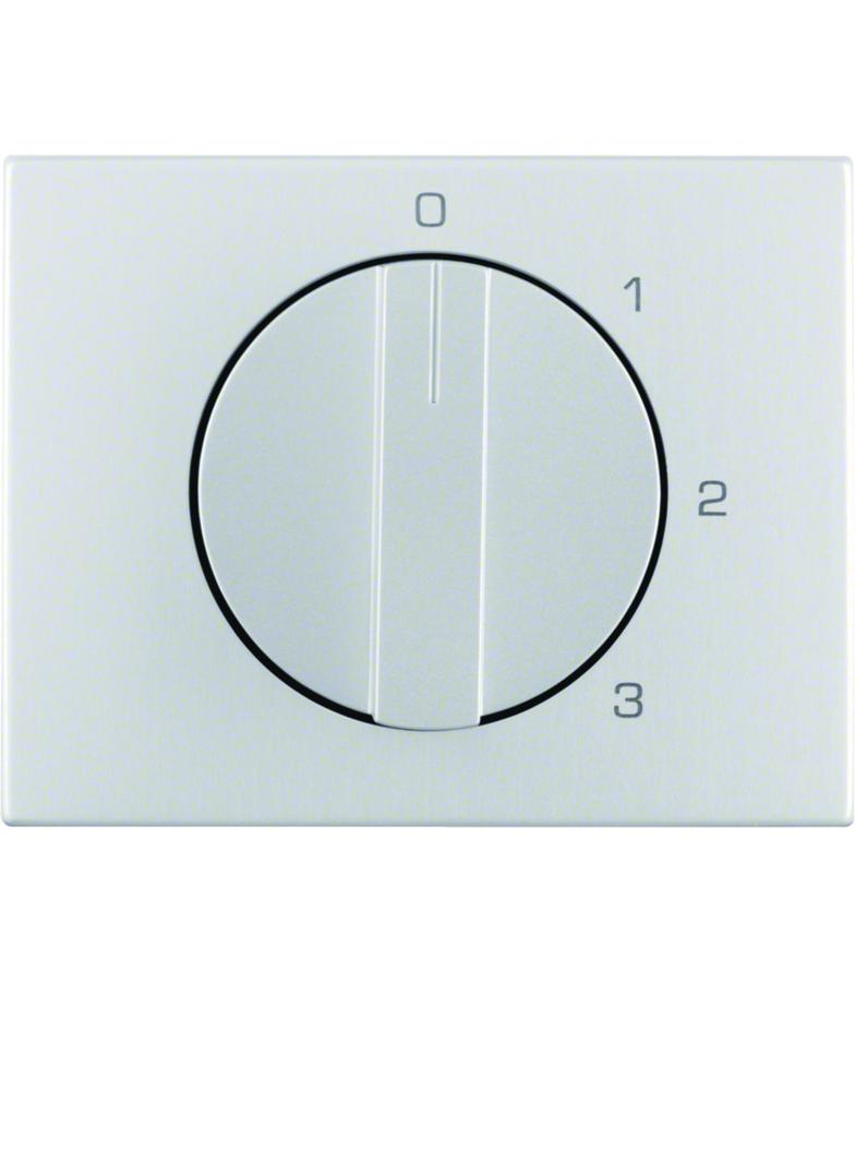 K.5 Płytka czołowa z pokrętłem do łącznika 3-pozycyjnego z pozycją zerową, alu