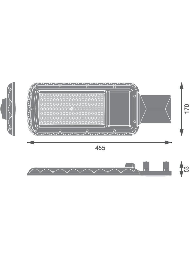 Oprawa uliczna URBAN LITE L 100W 865 IP65 GY