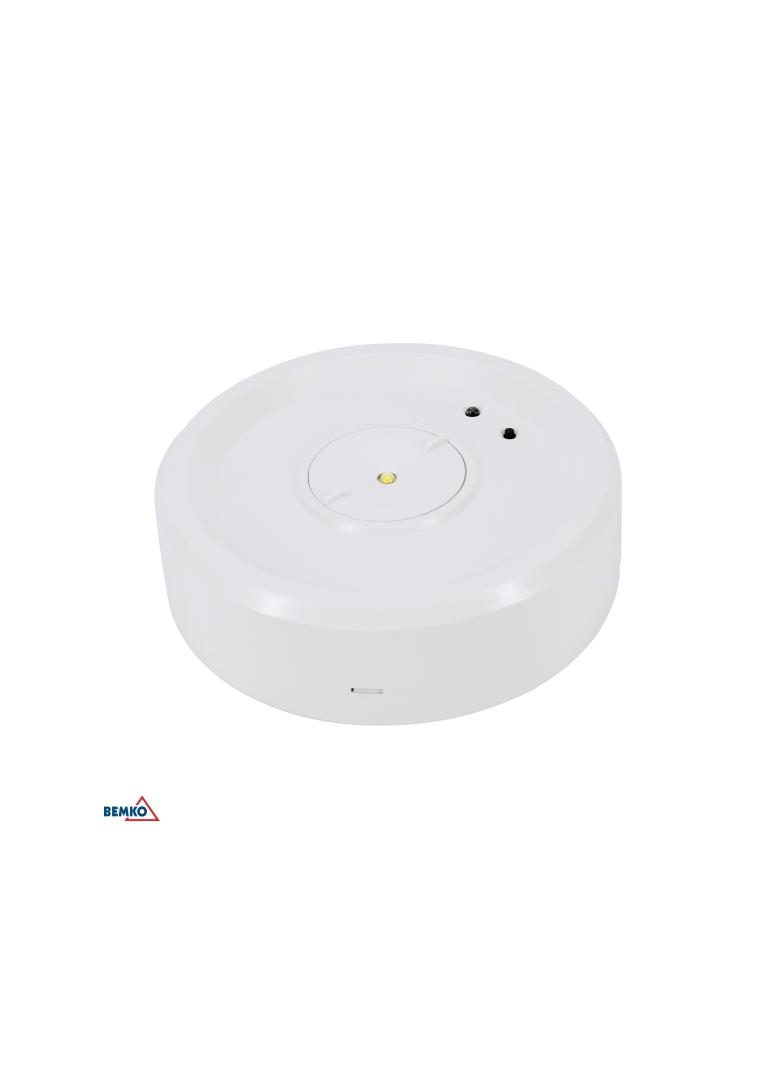 OPRAWA AWARYJNA SKALER OKRĄGŁA 3W BEZ SOCZEWKI IP40 AUTOTEST 3H CNBOP