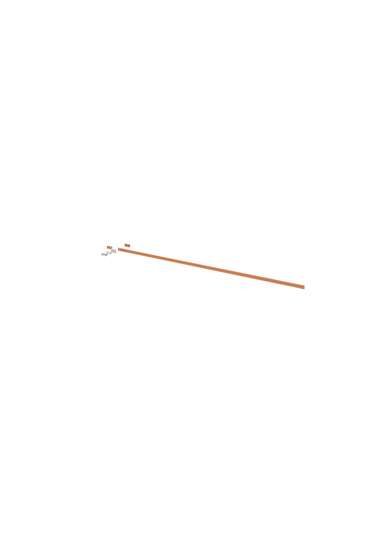 ZX2229 Szyna miedziana 20x5mm szerokość 6PW 1500mm V1, A1 (do samodzielnego montażu)