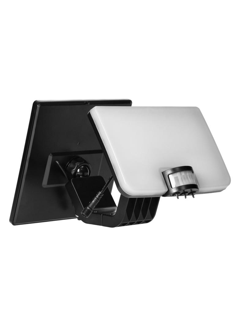 SOLIS LED 10W, naświetlacz solarny  z czujnikiem ruchu PIR, 1200lm, IP54, 4000K, 3000 mAh, czarny