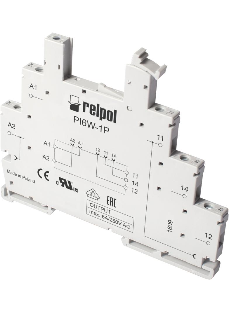 PI6W-1P-12VDC WEJŚCIE 12 V DC 855993 RELPOL