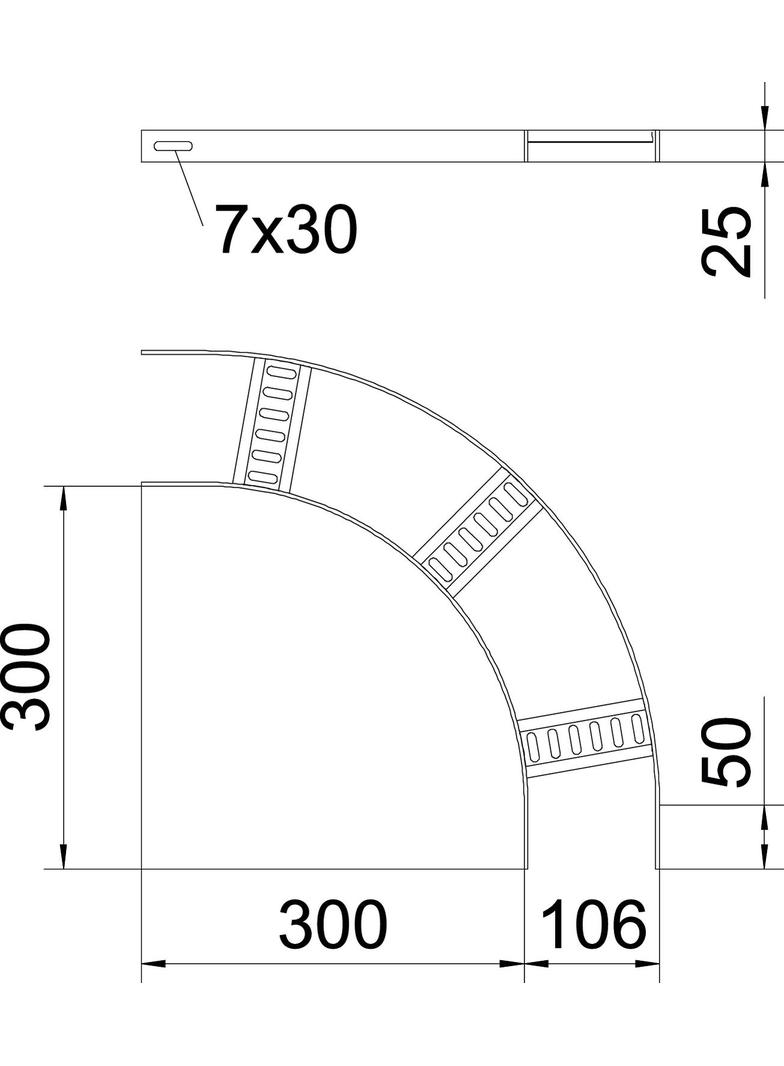 SLB 90 42 100 A2 Łuk 90°
