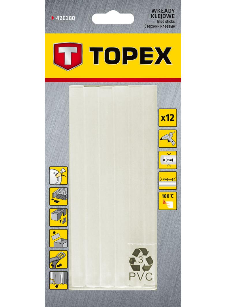 Wkłady klejowe 8 mm, przezroczyste,  12 szt.