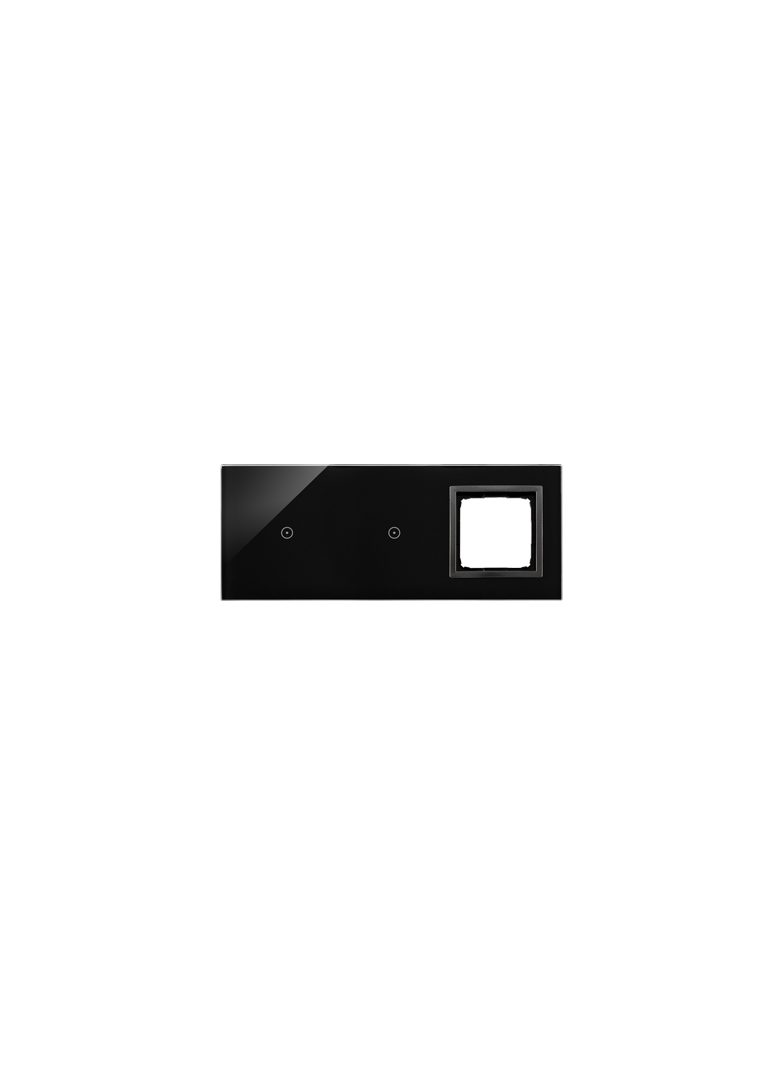 Simon 54 Touch Panel dotykowy S54 Touch 3 moduły 1 pole dotykowe + 1 pole dotykowe + 1 otwór na osprzęt S54 zastygła lawa DSTR3110/73 KONTAKT