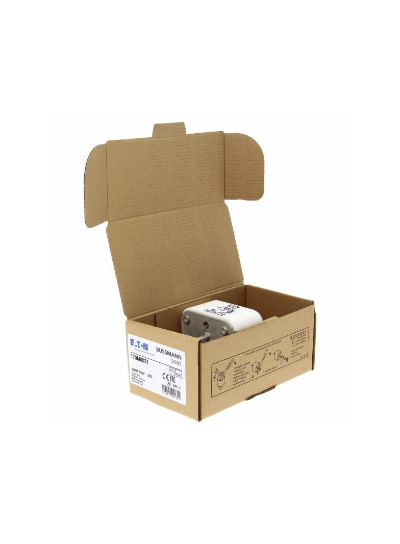 2000A 550V 3/80 aR INDICATOR FUSE Wkładka szybka 2000A AC 550V DIN 3 76x76x109 mm aR DIN 170M6021 EA