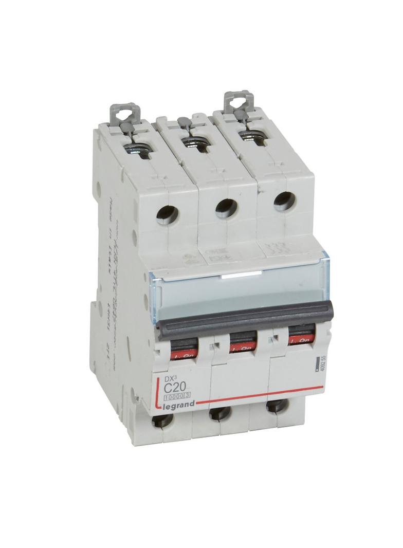 WYŁĄCZNIK NADPRĄDOWY S 313 3P C 20A 10000A SERII DX3, Legrand