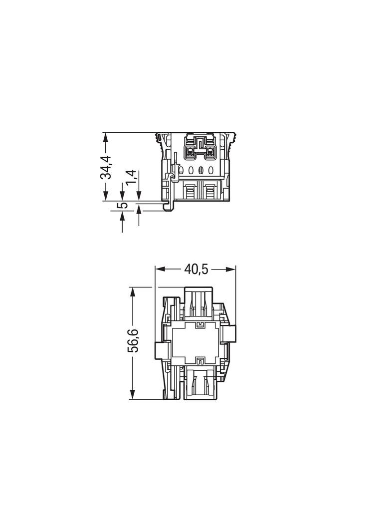 WINSTA LINECT wielowtyk typu T 2-biegunowy