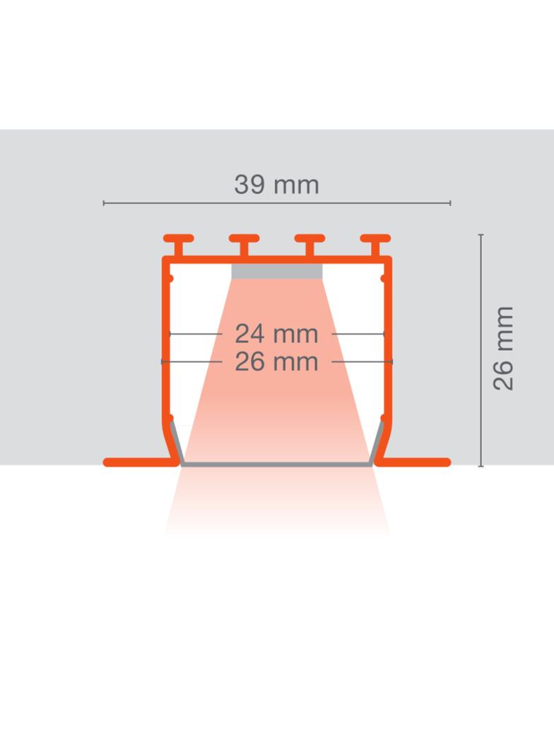 Profil LS AY-PW02/UW/39x26/14/1