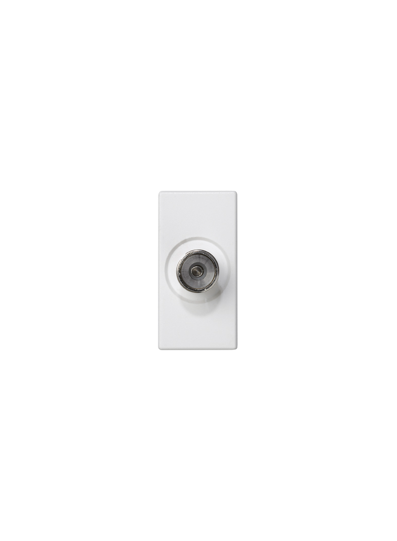 Simon Connect Płytka K45/2 gn. TV żeńskie 225x45mm + wkład czysta biel K102B/9 KONTAKT