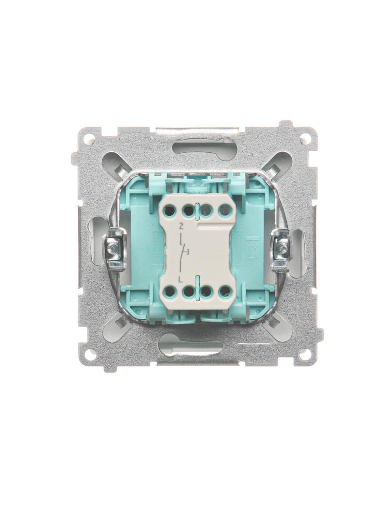 Simon Basic Przycisk światło 10A 250V szybkozłączka biały BMS1.01/11 KONTAKT