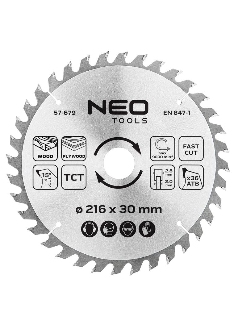 Tarcza do pilarki, widiowa, 216 x 30 mm, 36 zębów