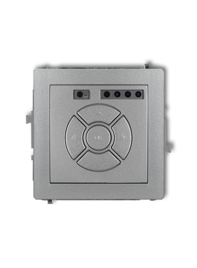 DECO Mechanizm elektronicznego sterownika roletowego (przycisk strefowy) srebrny metalik