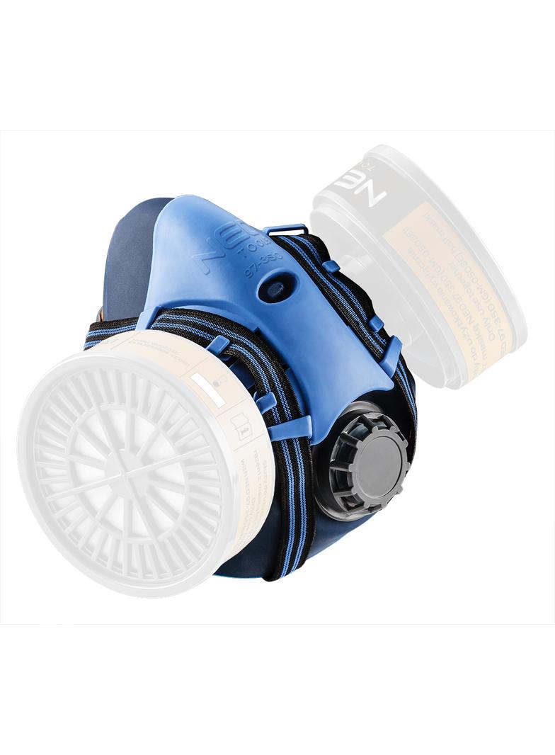 Półmaska silikonowa z miejscem na dwa pochłaniacze (bez pochłaniaczy)