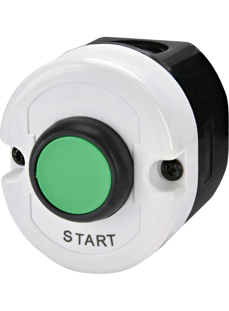 ESE1-V3 - Kaseta szaro-czarna, START, 1NO, przycisk Zielony