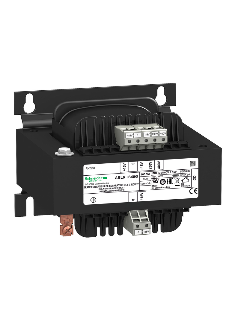 Phaseo, separacyjny transformator napięcia, wejście 230...400 V, wyjście 1 x 115 V, 400 VA