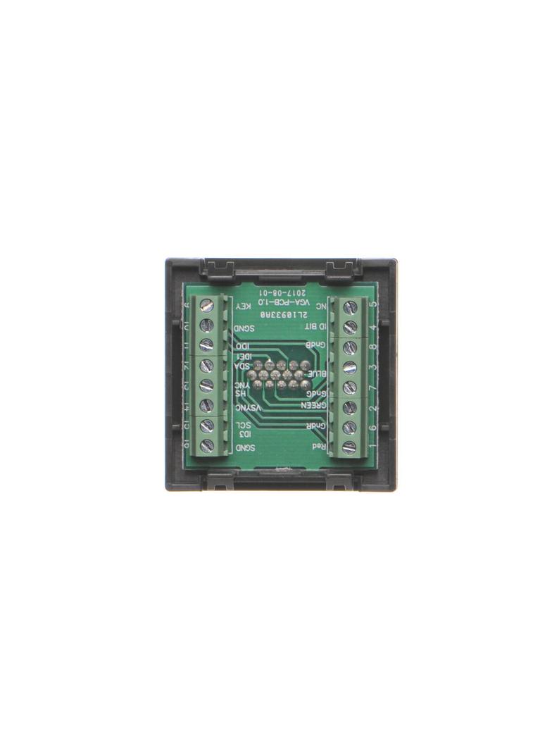 Simon Connect Płytka K45 złącza VGA (D-Sub 15) 45x45mm + wkład zaciski śrubowe szary grafit K100B/14 KONTAKT