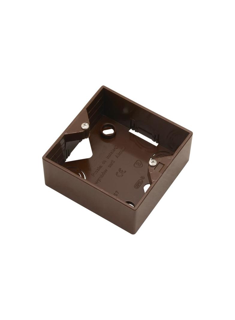 AKCENT Puszka instalacyjna do gniazd - kolor brązowy