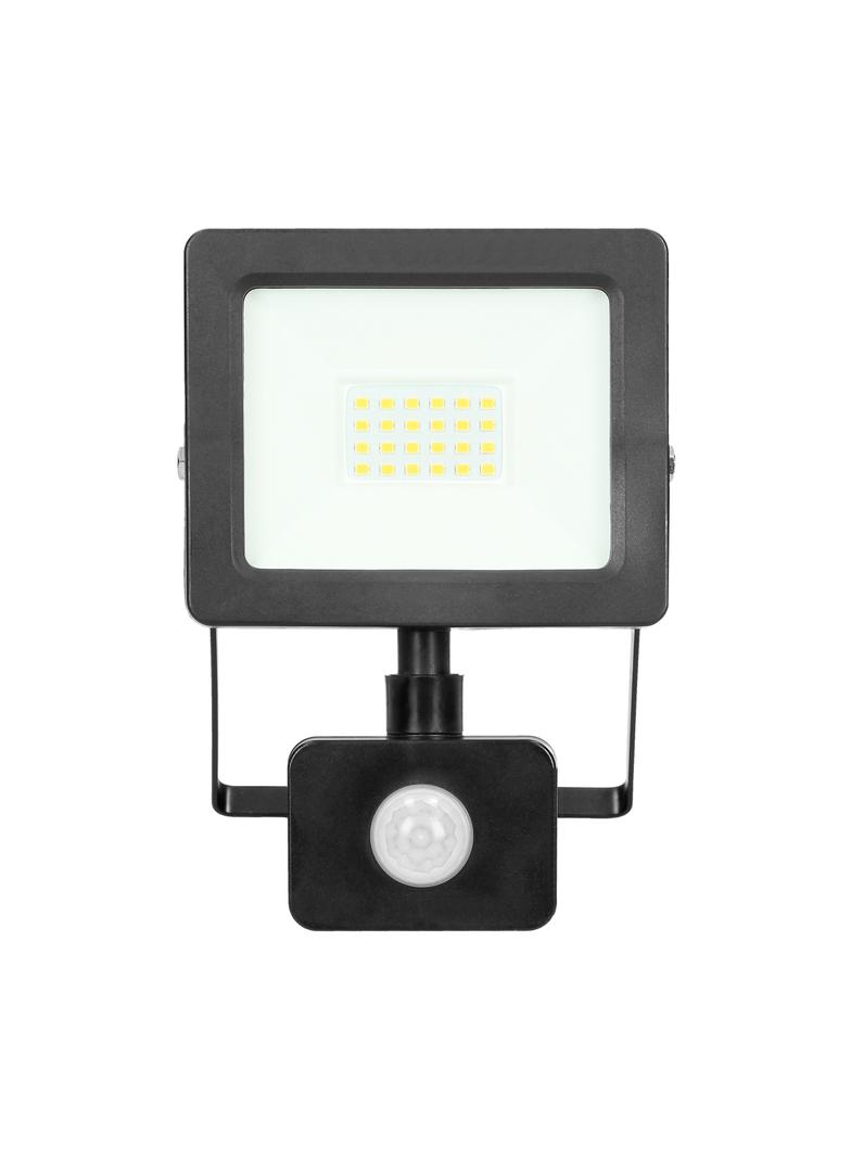 ALLED 20W Naświetlacz LED z PIR 1600lm IP44 4000K Alu+szkło FL/R-1 ORNO