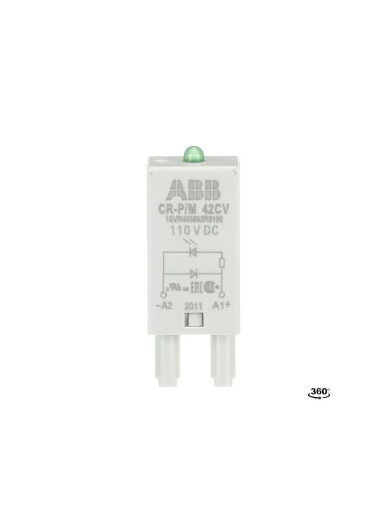 MODUŁ CR-P/M 42CV DIODA I LED ZIELONY, 110-230V DC 1SVR405652R9100 ABB